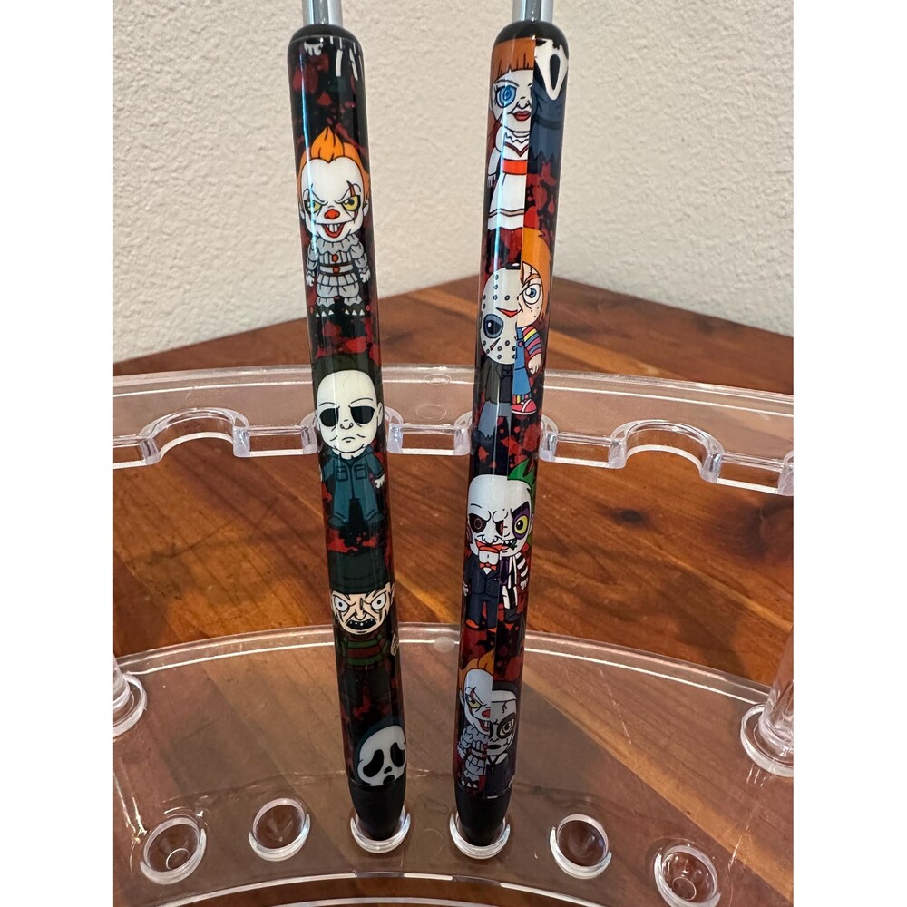 Horror cute dolls Characters Inkjoy Personalized Pens, Refillable gel pens, Viny